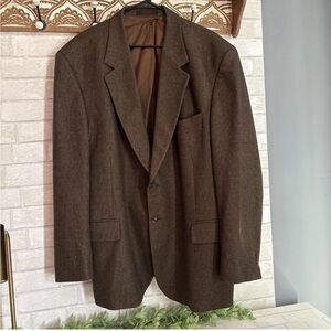 Men’s Blazer John Weitz Signature Mens Sport coat  camelhair wool size 50 R